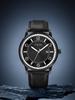  Simple men's watch business leisure quartz watch round leather strap calendar watch men's wristwatch