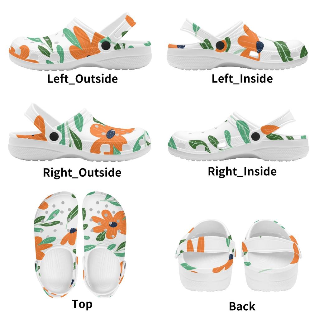 Casual Print EVA Clogs Adult Unisex Breathable Lightweight Slip On Casual Shoes Soft Sole Summer Sandals Lightweight Daily Wear