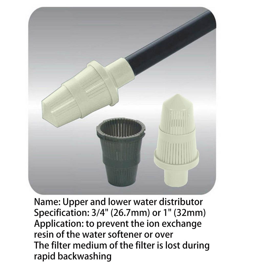 3/4'' FRP for Tank Water Softeners Distributor Heavy Duty Top/ Bottom Distributor Basket for Water Softener Control for