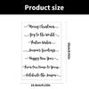 Blessing Word Transparent Stamp Clear Stamp Seal Happy New Year Silicone Stamp for Photo Scrapbooking Decorations
