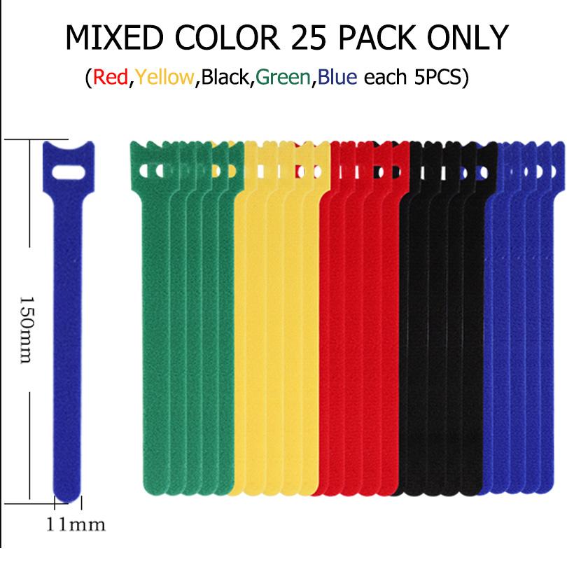 25PCS Reusable Cord Organizer Keeper Holder, Fastening Cable Ties Straps for Earbud Headphones Phones Wire Wrap Managemen