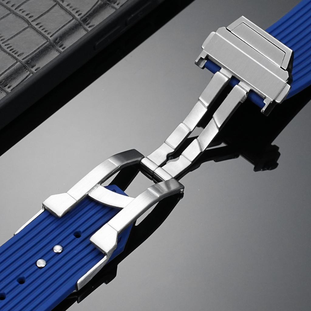Horlogeband accessoires horlogesluiting Voor HUBLOT Big Bang Riem 22mm dubbele druk Vlindergesp Roestvrij Staal Horlogesluiting onderdelen