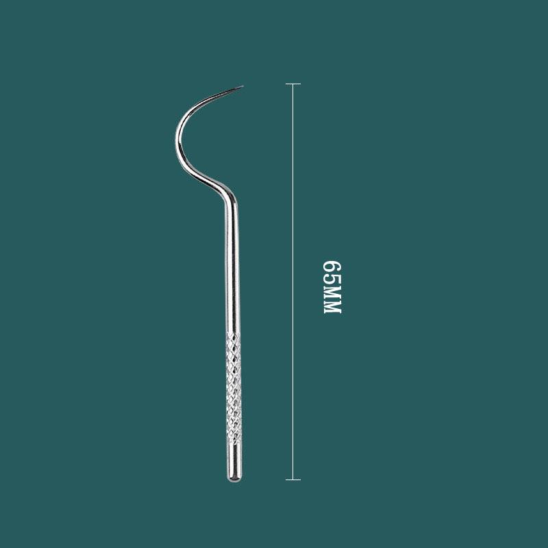 

Набор из зубочисток и крючков из нержавеющей стали - портативный инструмент для чистки зубов