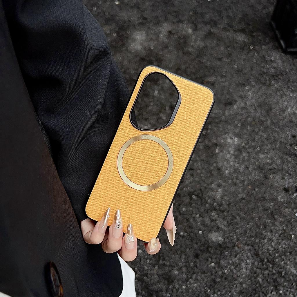 For Honor 400 Pro 5G (Global) Case Drop-Proof TPU+Cloth Back Phone Cover Compatible with MagSafe