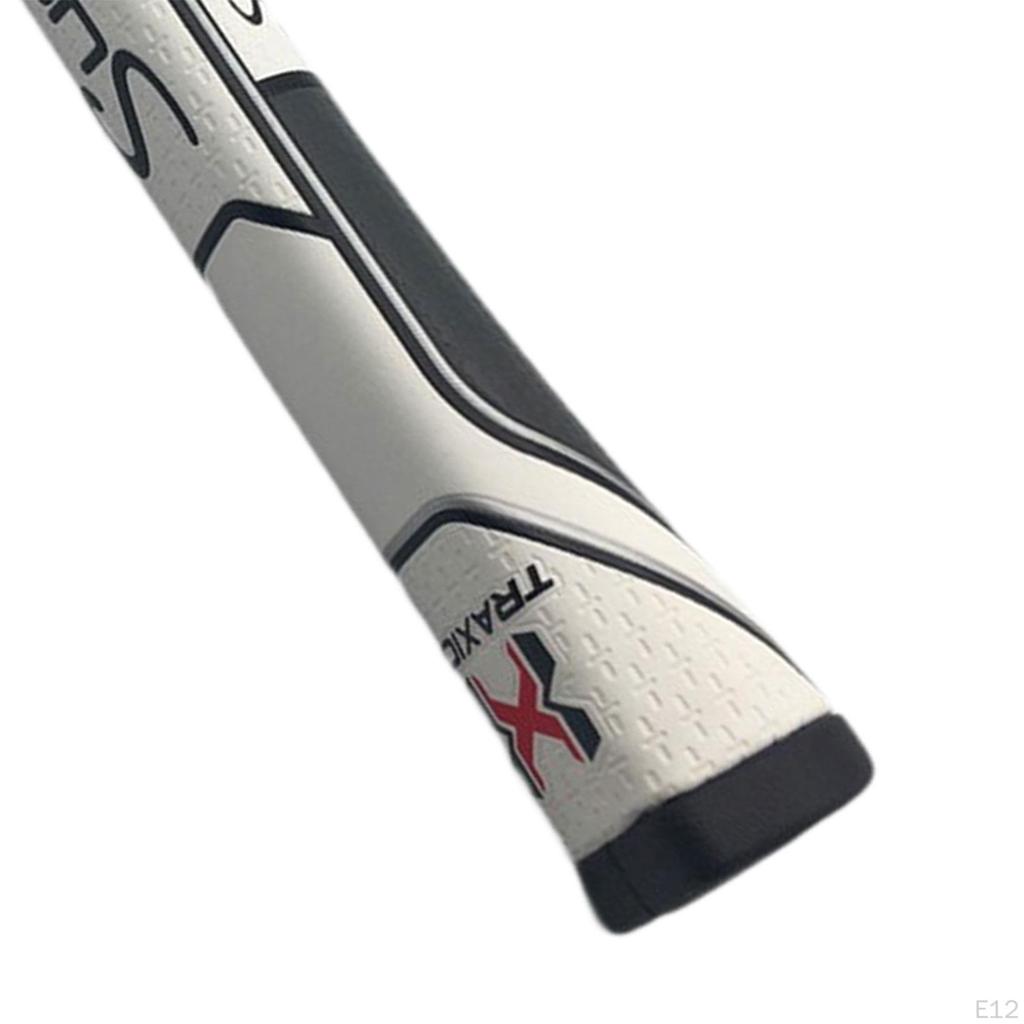 Impugnatura per Putter da Golf Overgrip Antiscivolo Texture Superficiale Avanzata Parti del Bastone Bianco Rosso 27x2.8cm