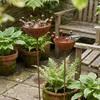 Wetterfester Vogelfutterspender Gartenpfahl Eisenhalterung Metallvogelbad Haus Höfe