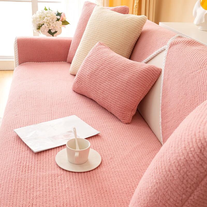 Winter Sofa Cushion Plush Thickened Warm Fabric Sofa Cushion Non-Slip Sofa Cushion