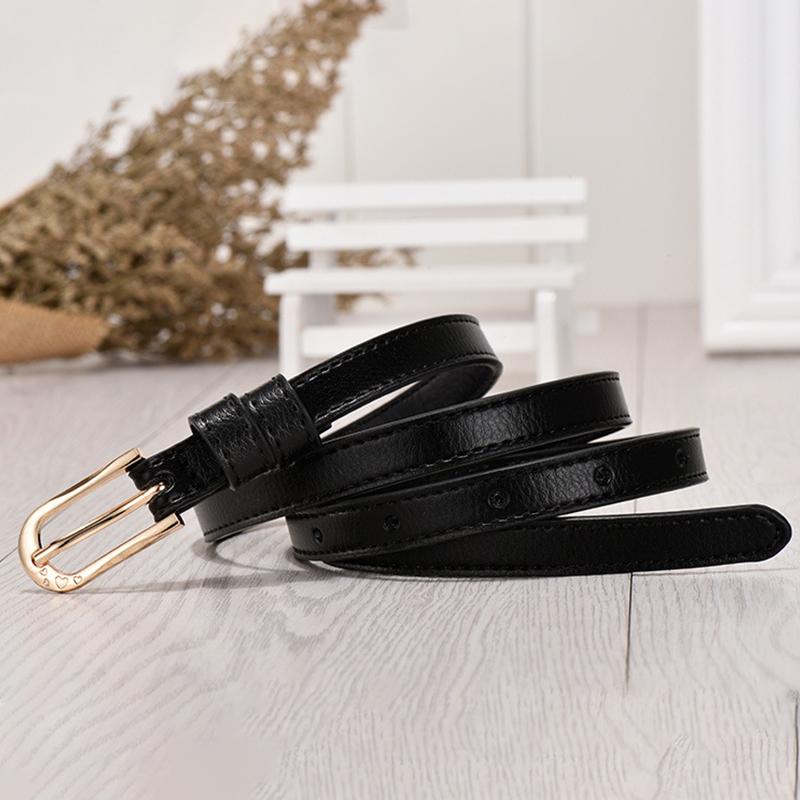 1Pc 105Cm 7 Candy Colors Womens Pu Leather Belt Skinny Thin Dress Belt Waist Belt Waistband Skirt Jeans Waist Accessories