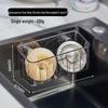 Corner Sink Storage Rack - Multi-functional Sponge & Dish Organizer with Suction Cup Wall Mount
