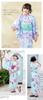 Arisana Yukata for Separate Sizes and 160cm and Watercolor Camellia 130cm Two-Way Girls, Set, 120, 130, 140, 150, (3-Piece Set Top, Dress, Obi),