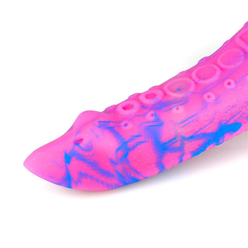 Octopus Silicone Color Dildo Liquid Multi-layer Crystal Simulation Big Penis Adult Products
