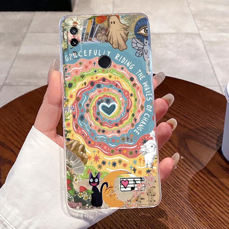 For Xiaomi Redmi Note 7 Pro / Note 6 Pro / Note 5 Pro Cases Clear Silicone Jelly Soft TPU Back Cover Cute Rabbit Cat Phone Case