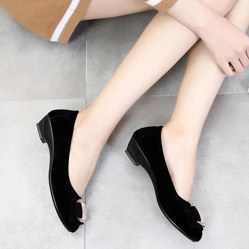 Sapatos Femininas Women Cute Sweet Light Weight Round Toe Spring Slip On Anti Skid Flat Shoes Lady Cool Comfort Loafers Ba335