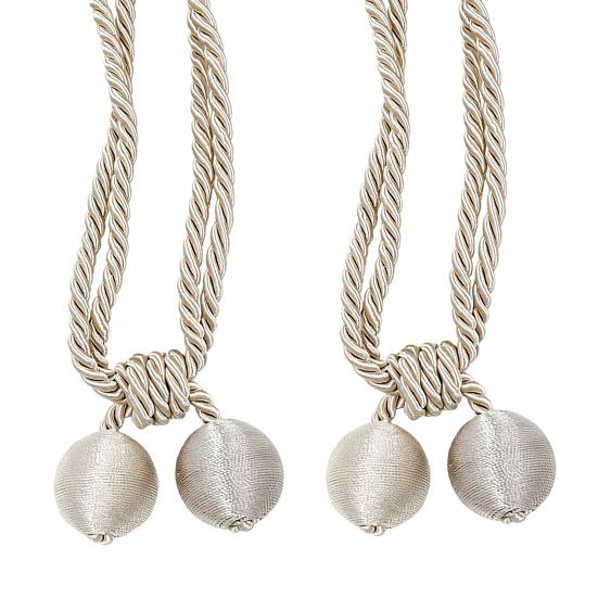 2 Pezzi Corda per Tende, Decorativa Annodatura Fatta a Mano, Cordini per Tenere Aperte le Tende per Soggiorno Camera da Letto Finestra Tende Trasparenti