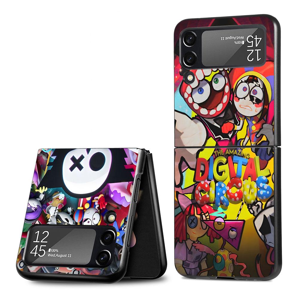 The Amazing Digital Circus Jax Case for Samsung Galaxy Z Flip4 Flip3 5G PC Hard Phone Shell Z Flip 4 3 Black Zflip4 Zflip3 Cover