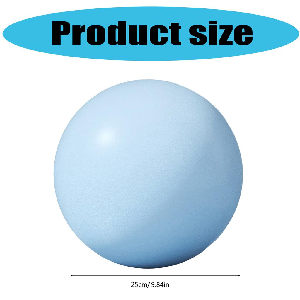 25cm Měkký Pilates míč 10palcový Cvičební míč Gymnastický míč pro Jógu Pilates Posilování středu těla Fyzikální terapii a Rovnováhu