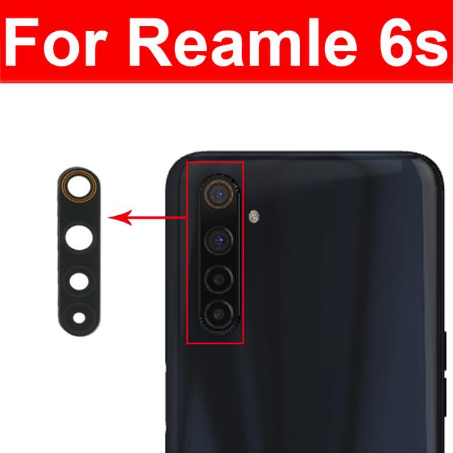 

Стеклянный объектив задней камеры для Realme 8 Pro 6 7 3i 5i 6i 7i 1 2 3 5 5S 6s Global 5G Запасные части для заднего стеклянного объектива For Realme 6s