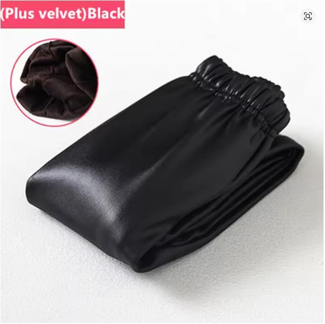 Kids Girls Leggings Autumn Winter Solid Children Warm Trousers Girl Casual PU Leather Pencil Pants Cute Toddler Leegings