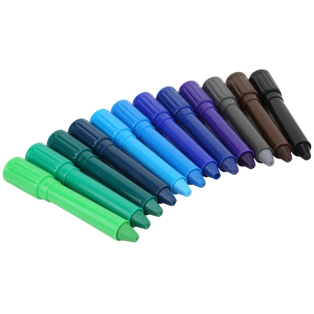 Oil Painting Stick Water-Soluble Rotating Drawing Pen Tool Stationery Art Supplies(12 Colors )