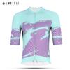 Mcycle Men's Lightweight Breathable Anti-Bacterial Quick Dry Spandex/Polyester Short Sleeve Cycling Jersey Shirts Printed for