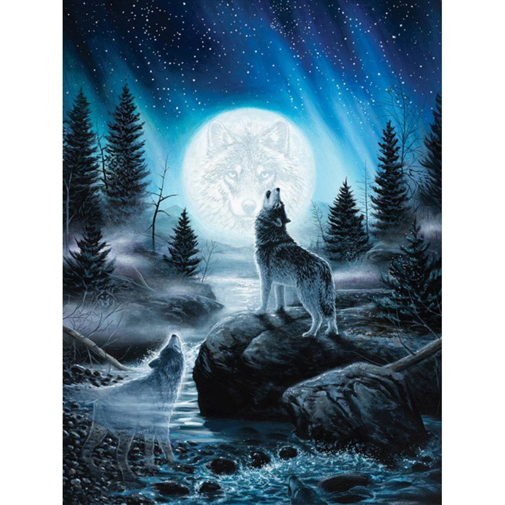 Diamond Painting Animal Diamond Embroidery Wolf Picture Of Rhinestones Winter Beaded DIY New Arrival Handicraft