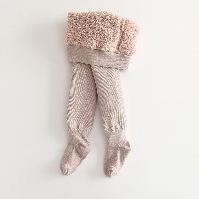 

Зимние детские леггинсы в полоску с флисовой подкладкой, плотные и теплые колготки для малышей и детей, сохраняющие тепло 6-12Month