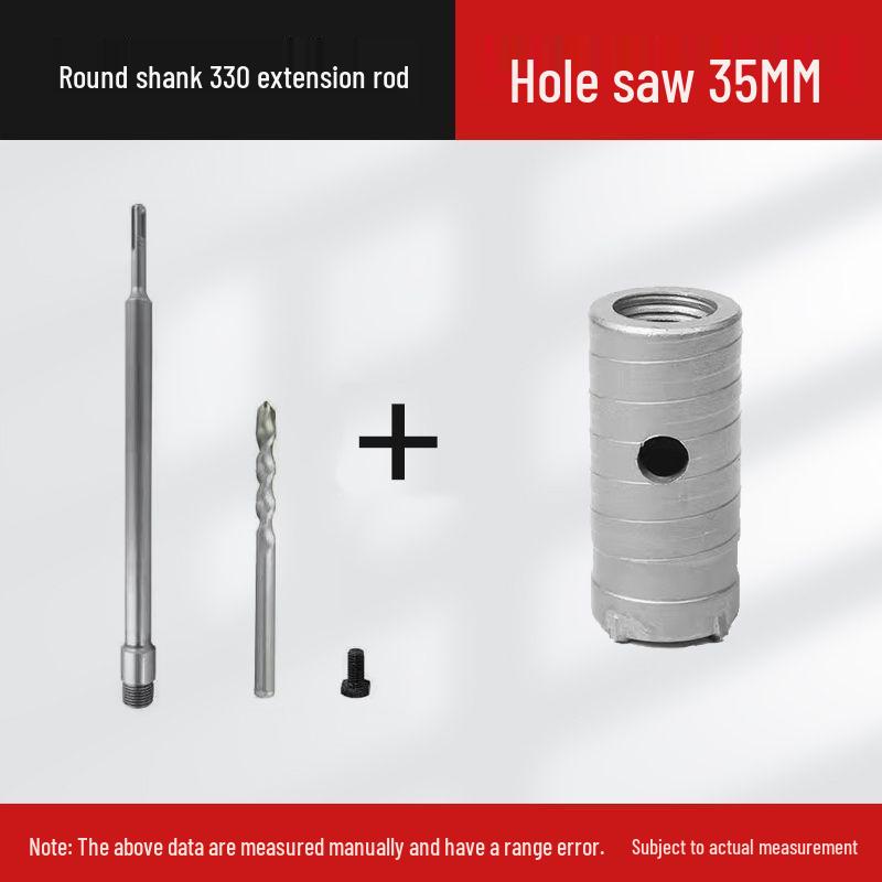 Electric Impact Drill Bit for Cement and Brick Walls - Dry Drilling Opener for Air Conditioner and Water Pipe Installations