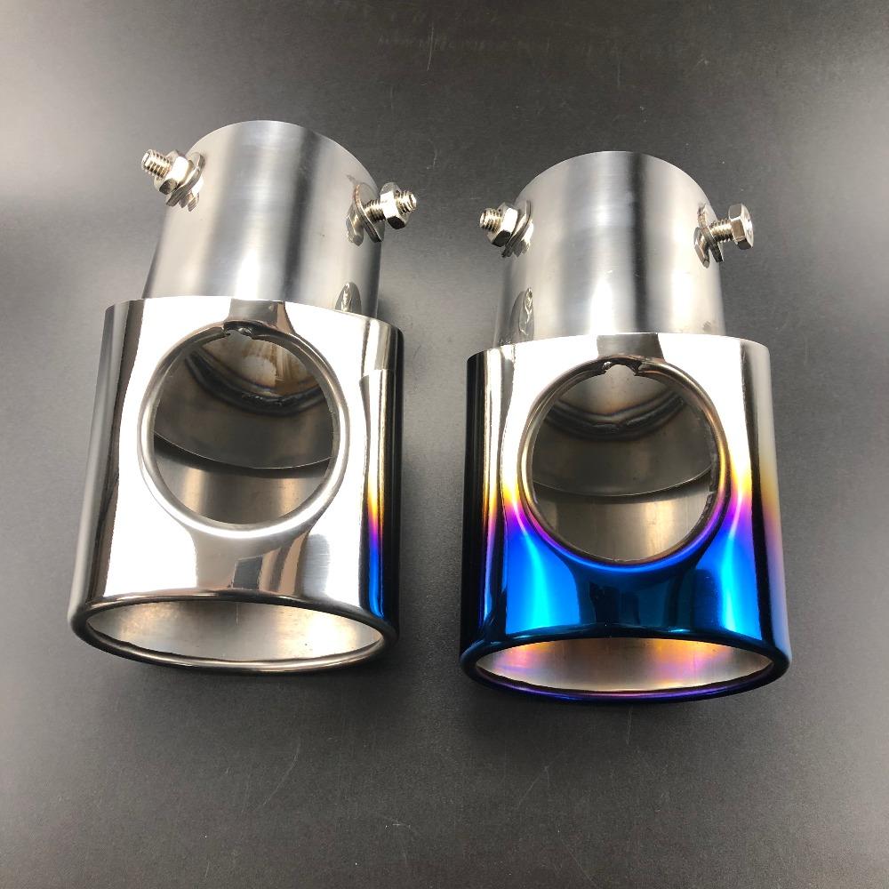 Car accessories Stainless steel chrome exhaust tube tail pipe Case for Mitsubishi PAJERO V31 V33 V73 V93 V97 2007-2019