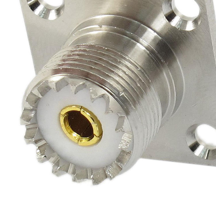 1pce UHF PL259 mâle à F TV Femelle Droit RF Coaxial Adaptateur Connecteur