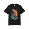 Ferris Wheel Sunset Graphic T-Shirt Black Front Print Comfort Colors 1717