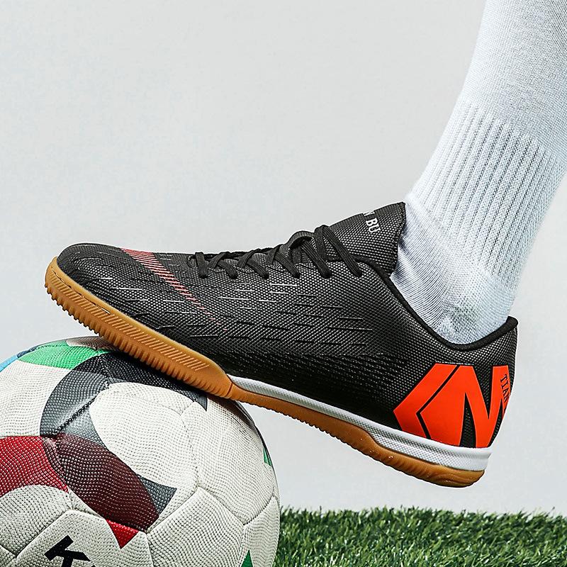 Indoor Futsal IC Flat Football Shoes Men's and Women's Children's Cement Floor Wooden Floor Training Sports Shoes Men's