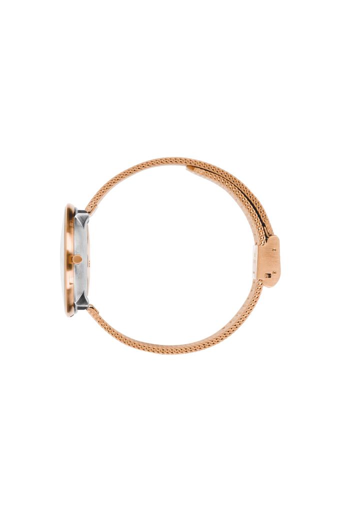 ARNE JACOBSEN ROMAN 53311-1611, 34mm, Nordic Design, Water Resistant (Quiet Design with No Second Hand), White Rose Gold, Mesh Strap