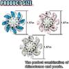 3PCS Bling Diamond Flower Car Air Vent Clips, Cute Crystal Rhinestone Interior Clip-On Air Conditioning Outlet Decoration, Car Vent Clip Charm for