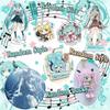 Hatsune Miku Pencil Case Cute Anime Cosplay Large Capacity Stationery Bag For School Student Multi Layer Makeup Storage Pouch