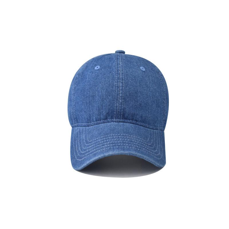 Classic Denim Baseball Cap With Vintage Wash For Men Women Summer Sun Protection