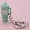 Popular Soft Rubber Stanley Cup Pendant Keychain - Creative Milk Tea Cup Keyring Available