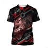 Short Sleeved Street Wear, Mechanical Repair Tool Pattern, Men's T-shirt, Mechanical Personalized 3D Printed Men's T-shirt Top