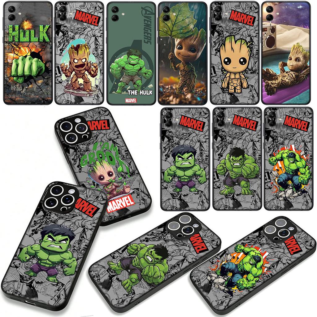 Hulk Marvel Sticker Groots Case for Motorola Moto G04 G13 G14 g45 G22 G23 G20 G32 G34 G35 G64 G82 G84 G53 G60 G72 E14 E15 E13