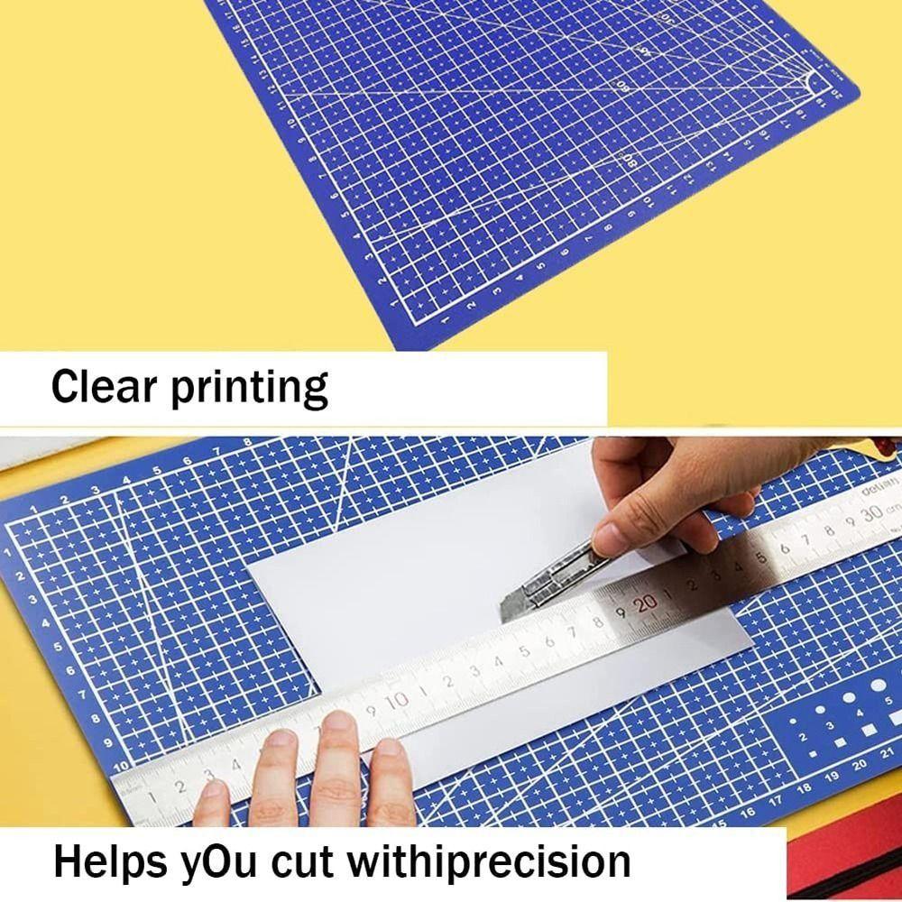Durable 1Pcs Manual Leather Craft Tool Cutting Mat Engraving Patchwork Sewing Cutting Board A3 A4 A5 PVC Workbench Pad Home DIY