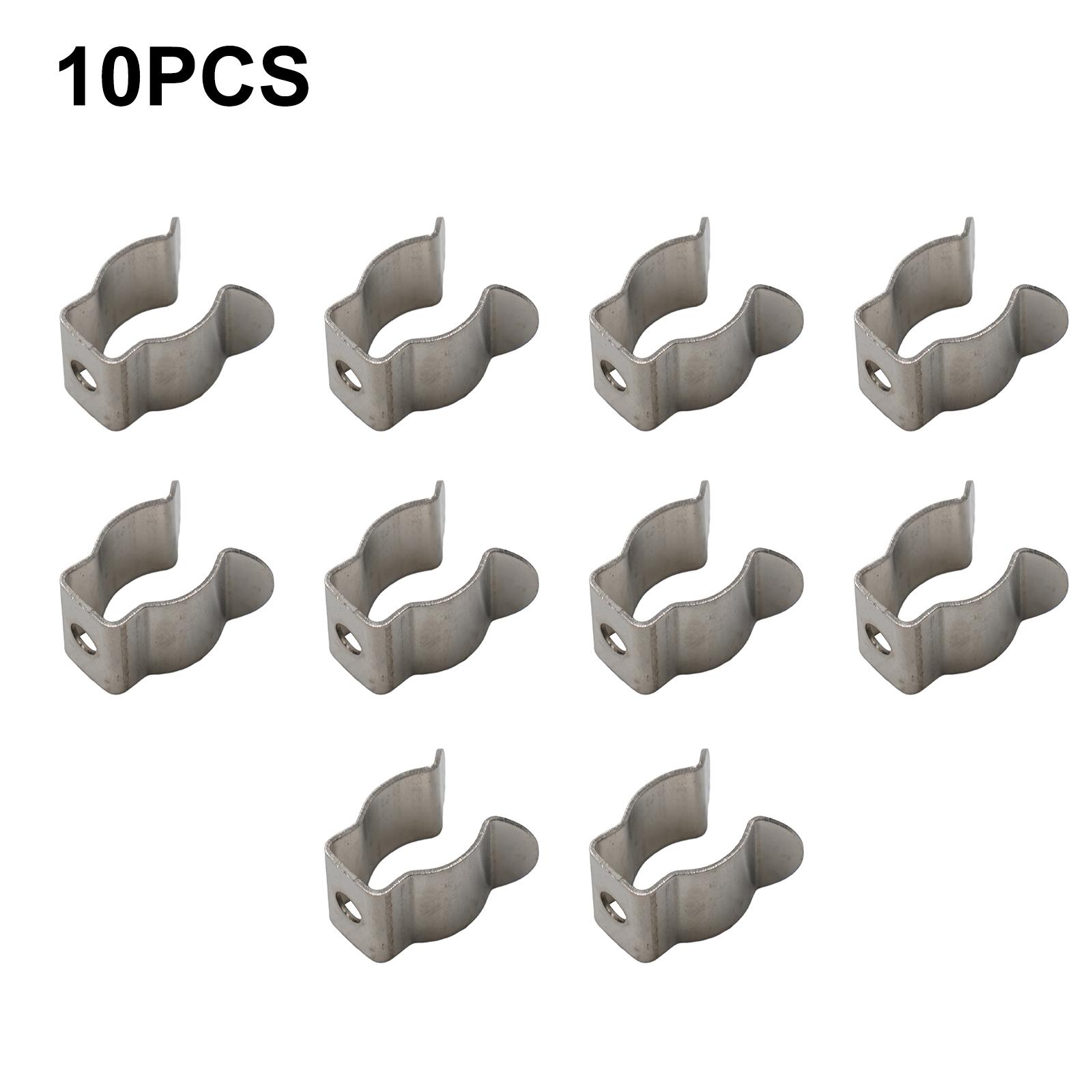 

10pcs Narrow Base Tool Spring Terry Clips 6/10/12/16/19/25/28mm Pipes Clamp Heavy Duty Tool Storage Hangers