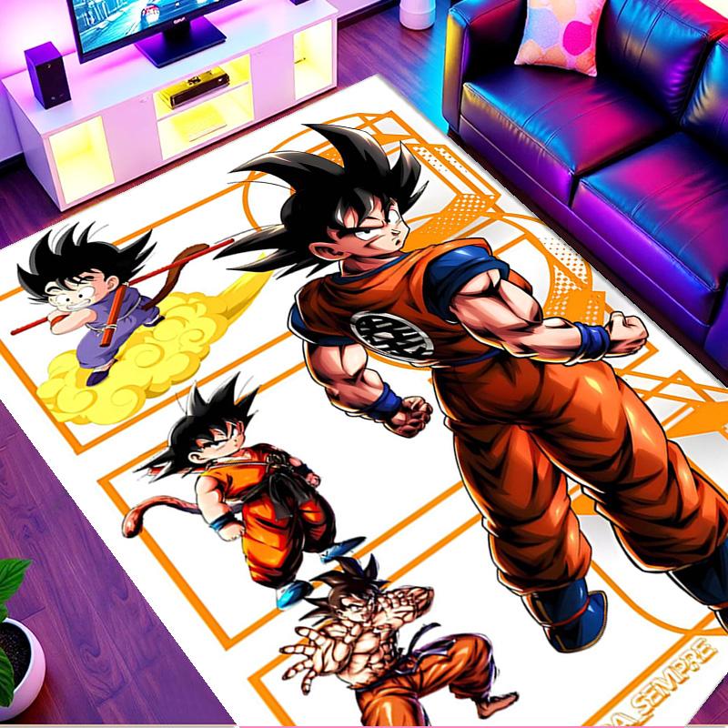 Dragon Ball Print Rug, Washable Floor Carpet, For Entryway Dorm Laundry Room Office Study, Home Decor Birthday Christmas Gift