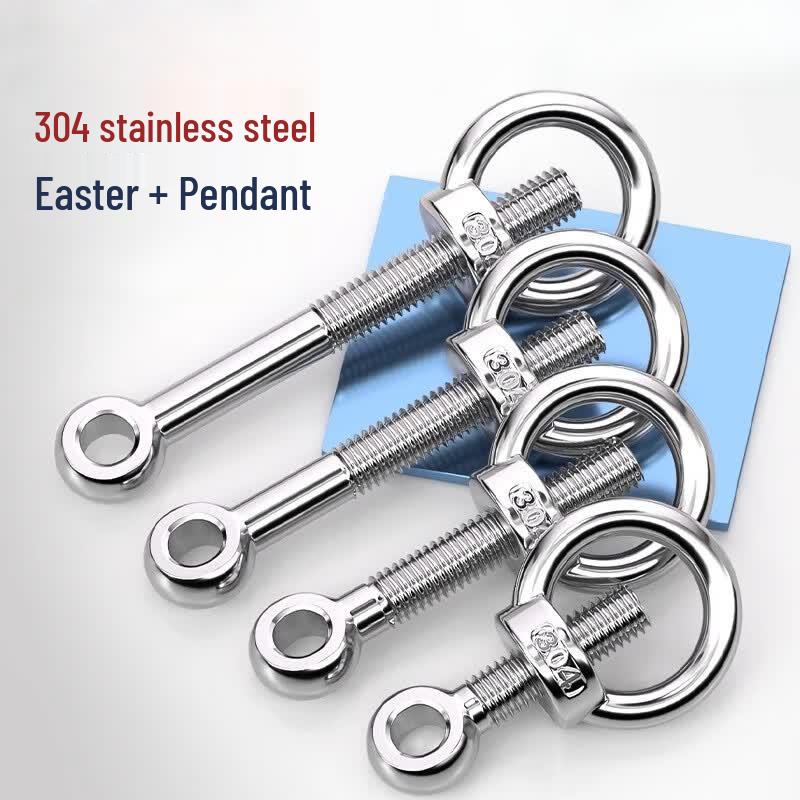 304 Stainless Steel Hinge Bolt & Eye Nut Set