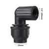 Cotovelo Redutor de 90 Graus com Rosca Fêmea Preta de 1/2" 3/4" 1" para Tubo de Água de Jardim Tubo de PVC Conexão de Irrigação Junção