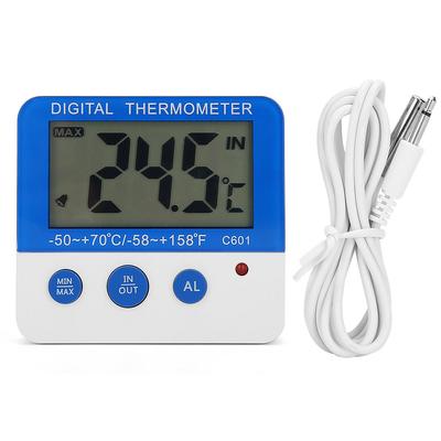 ABS Indoor Outdoor Large LCD Display Mini Alarm Thermometer Livestock Farm Electronic Temperature