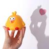 Yellow Chicken Pinch Toys Blow Bubble Cartoon Knead Toy Interactive Games Squeeze Toys  Baby Game