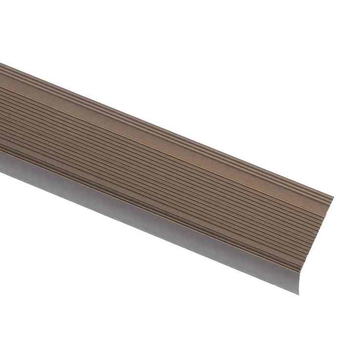 VidaXL Stair Nosing L-shape 15 Pcs Aluminium 100 Cm Brown, Stair Steps, Stair Edges, Stair Profiles, 146765