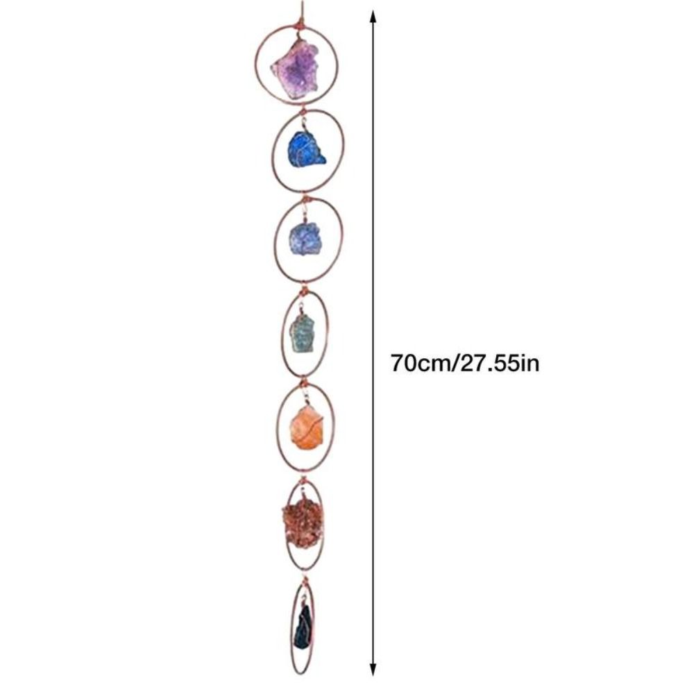 Quality Home Decorations Crystal Hanging Ornament Gem Wind Chime Chakra Gemstones Gem Pendant