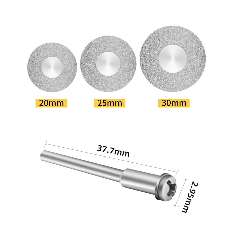 Cutting Dia. Small Diamond Cutting Wheel with Mandrel Cutoff Disc Blades Rotary Cutter Tool Kit for Ceramic Metal Stone Tile