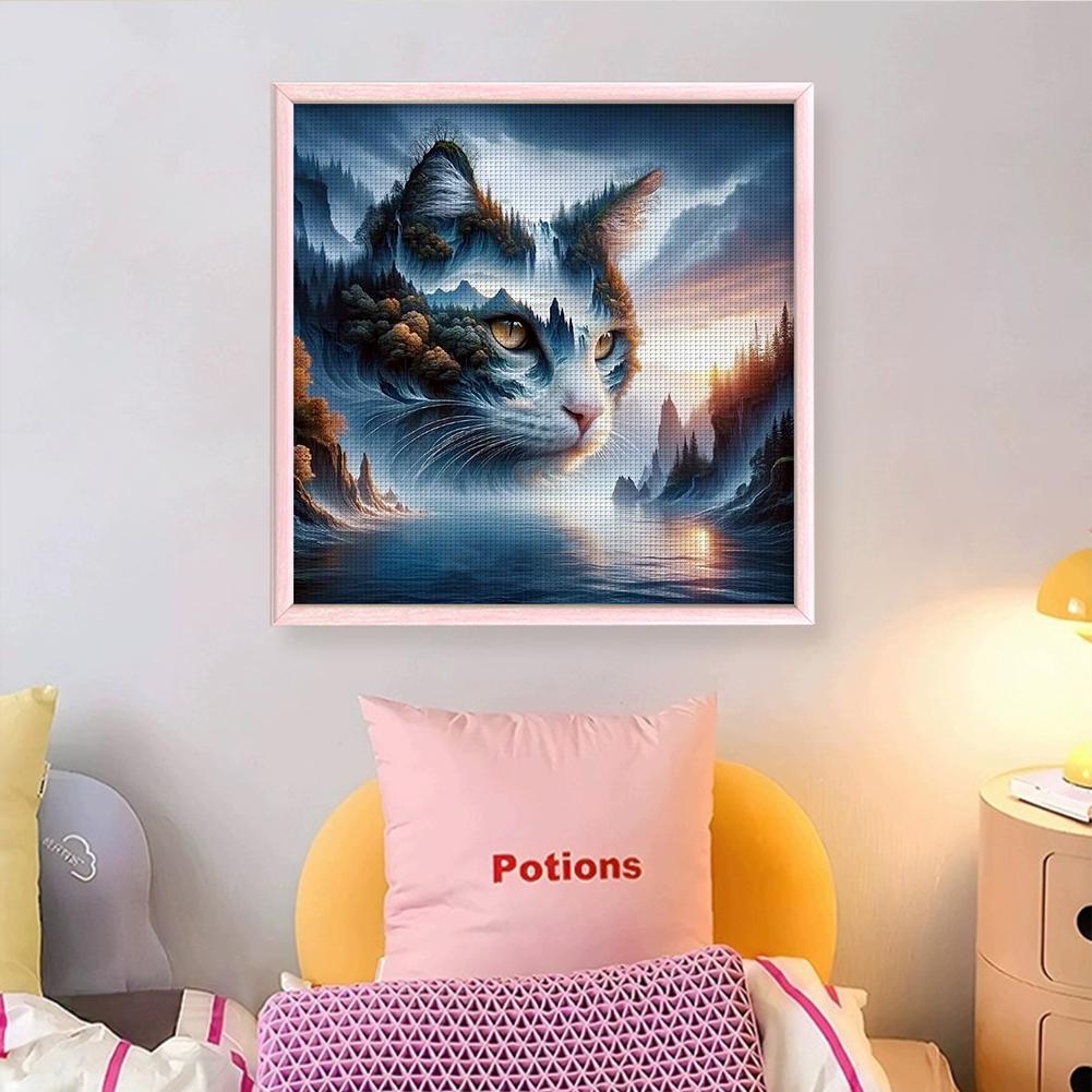 Full Embroidery cotton Thread 11CT Printed Animal Cross Stitch Kit Art