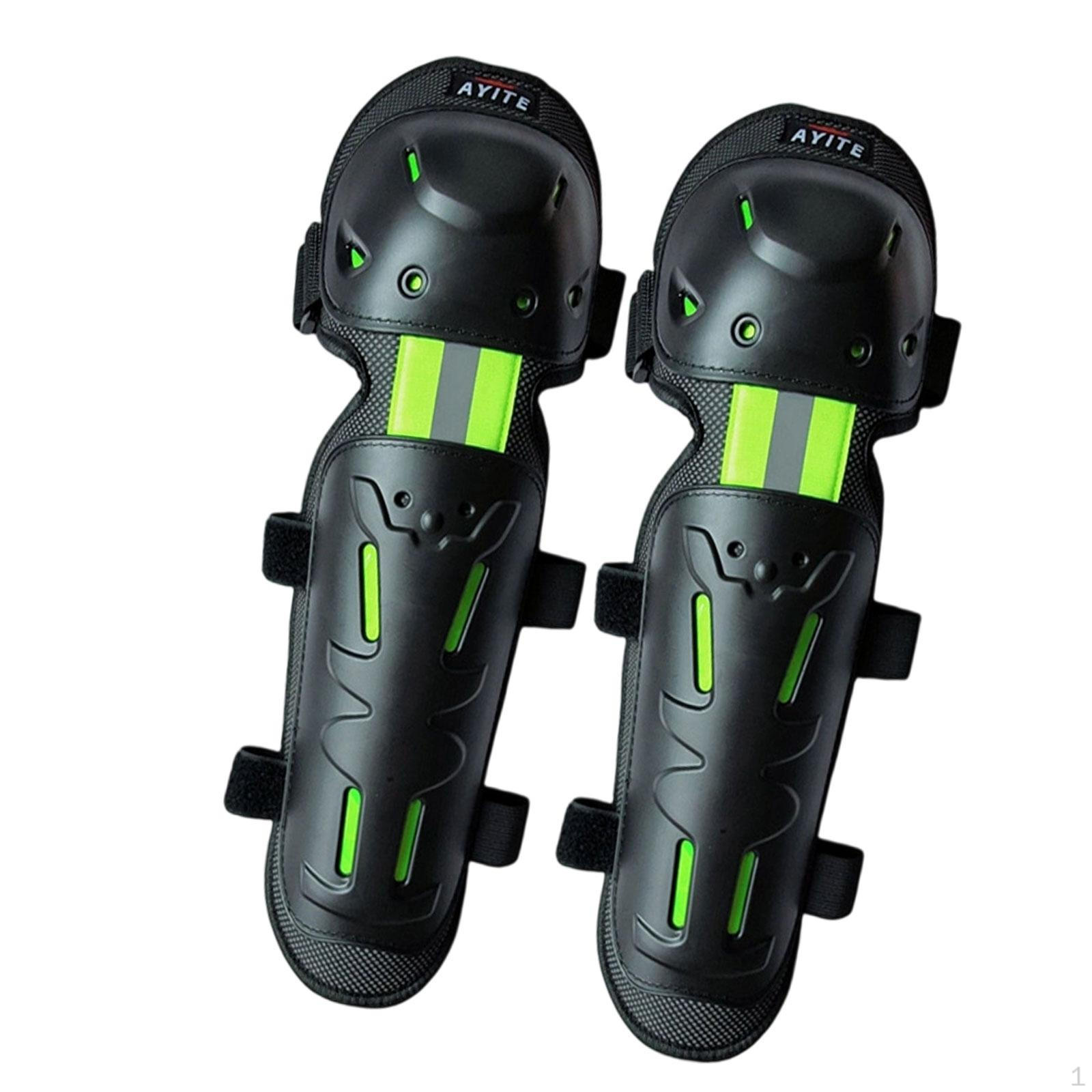 

Knee Shin Guards Motorcycle Pads Comfortable Easy to Wear Premium Protection for Men Women